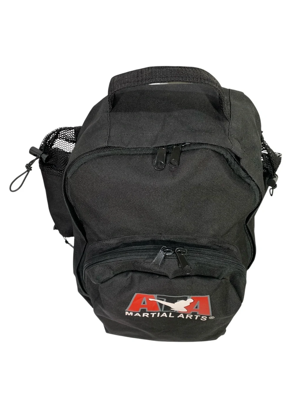 ATA Martial Arts Black Training Backpack Utility Expandable